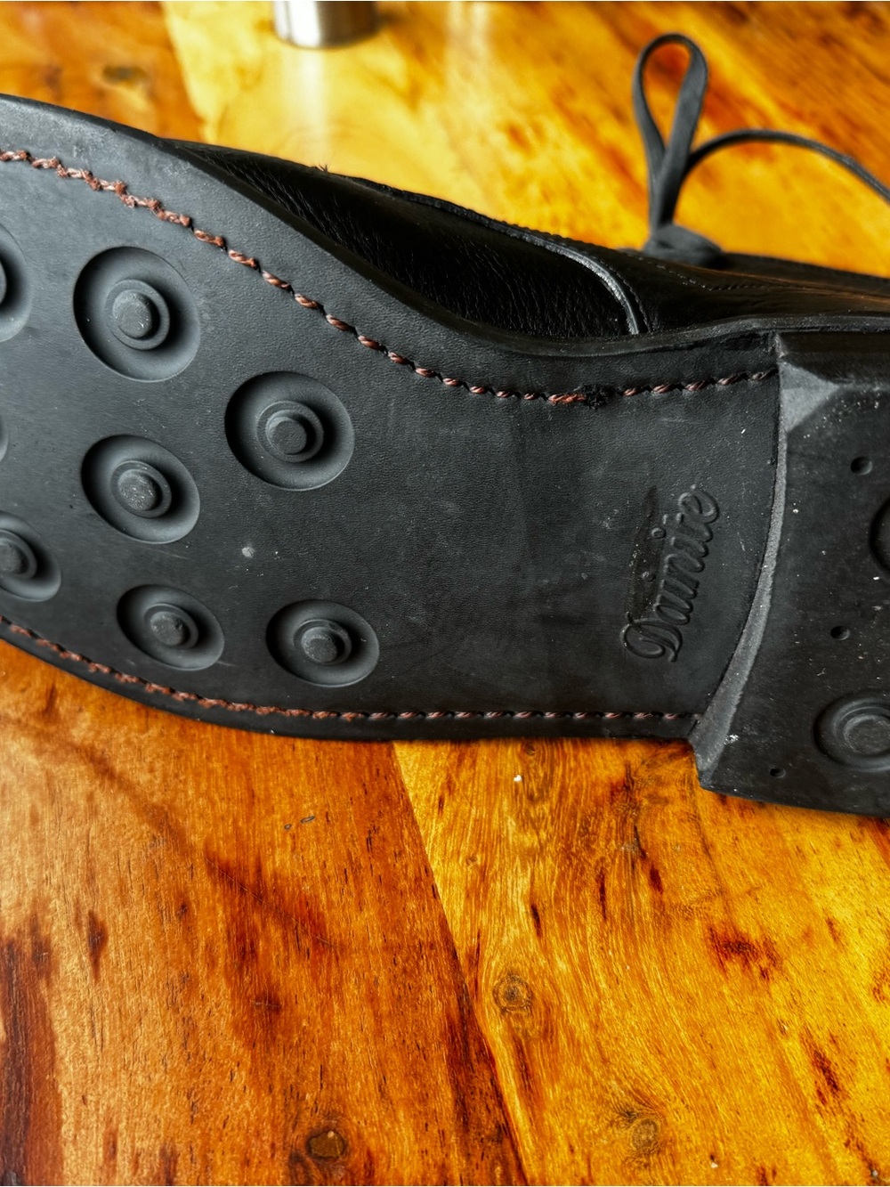 Allen Edmonds Higgins Mill Black Leather Lace-Up Work Boots - Picture 12 of 13